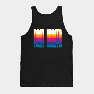 Retro Tom Proud Personalized Name Gift Retro Rainbow Style Tank Top